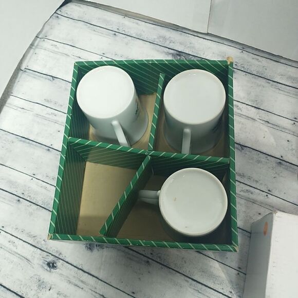 Vintage Macy's All the Trimmings Christmas Tree Mug 1985 J7483 R H Macy 3 Mugs. - Picture 9 of 11